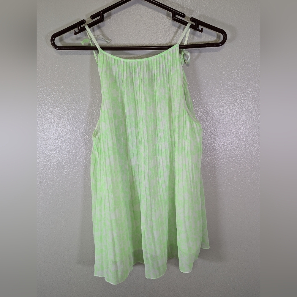 Old Navy lime green and white spaghetti strap top size small - Picture 4 of 6